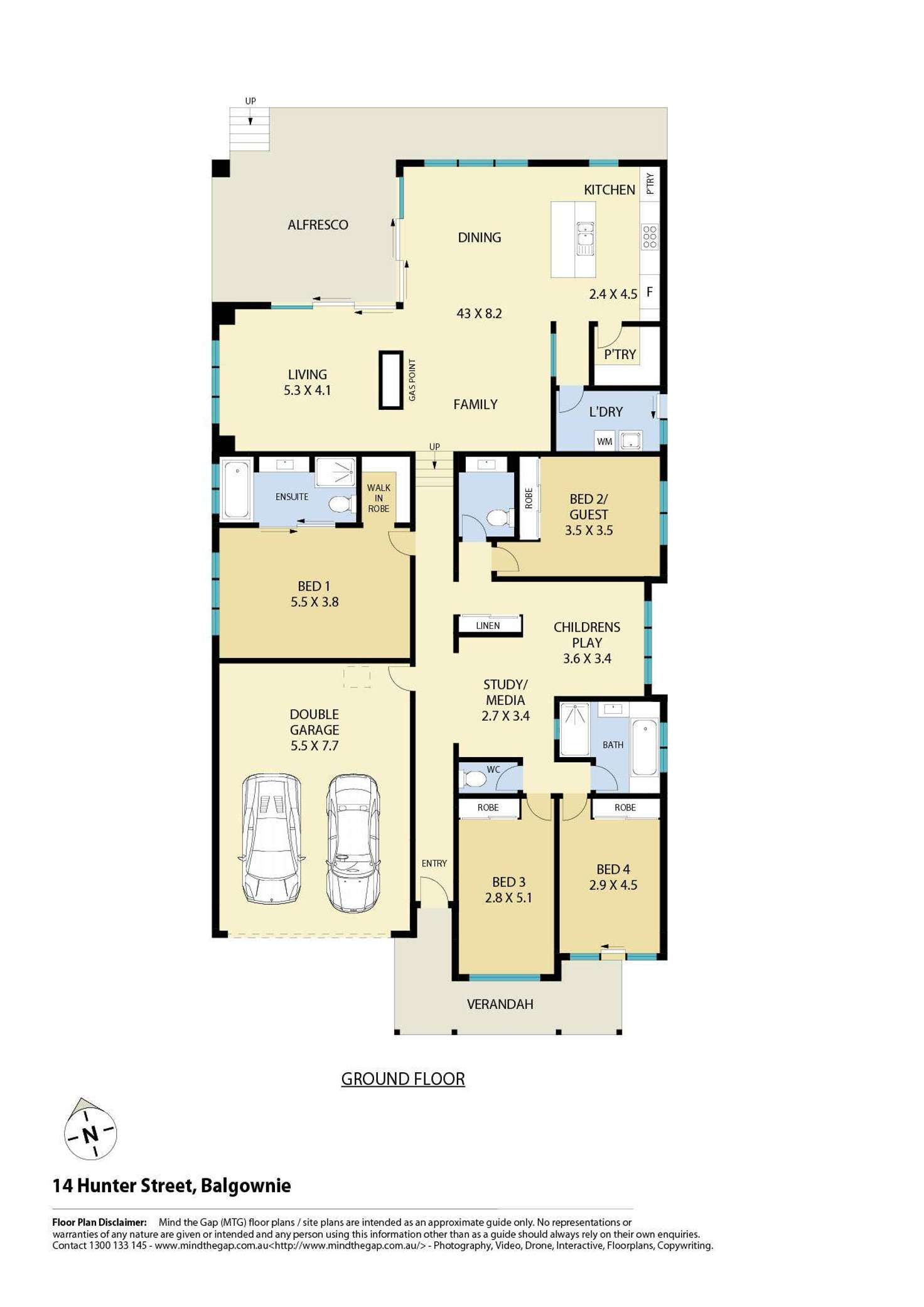 Floorplan of Homely house listing, 14 Hunter Street, Balgownie NSW 2519