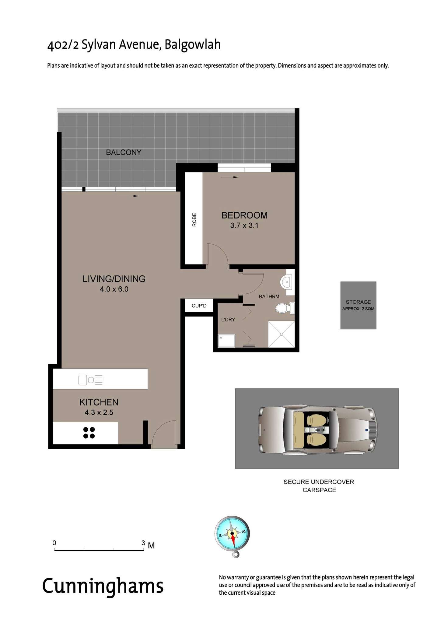 Floorplan of Homely apartment listing, 402/2 Sylvan Avenue, Balgowlah NSW 2093