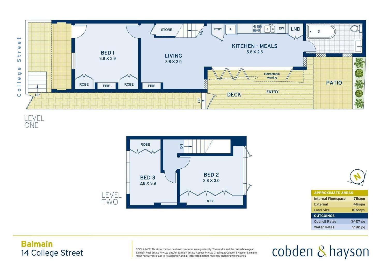 Floorplan of Homely house listing, 14 College Street, Balmain NSW 2041