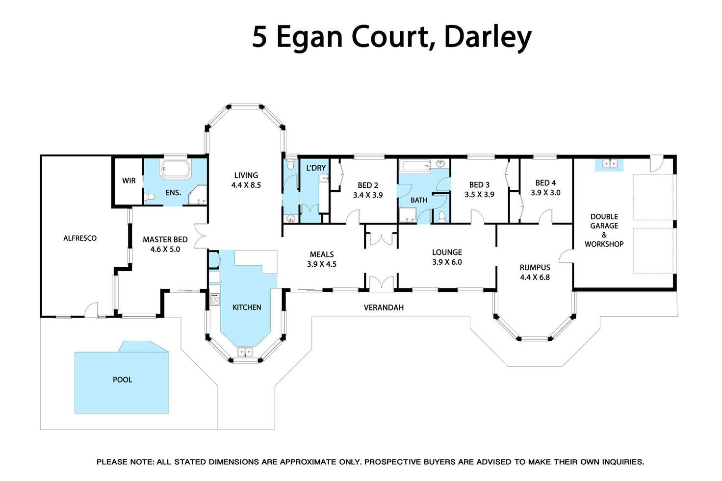 Floorplan of Homely house listing, 5 Egan Court, Bacchus Marsh VIC 3340