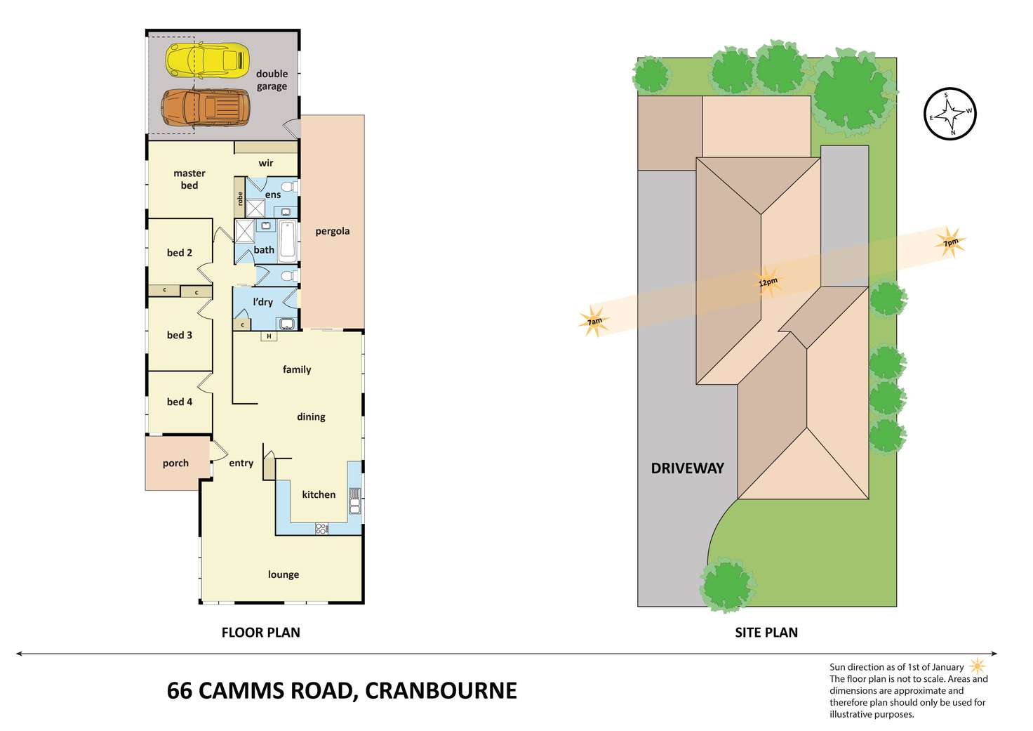 Floorplan of Homely house listing, 66 Camms Road, Cranbourne VIC 3977