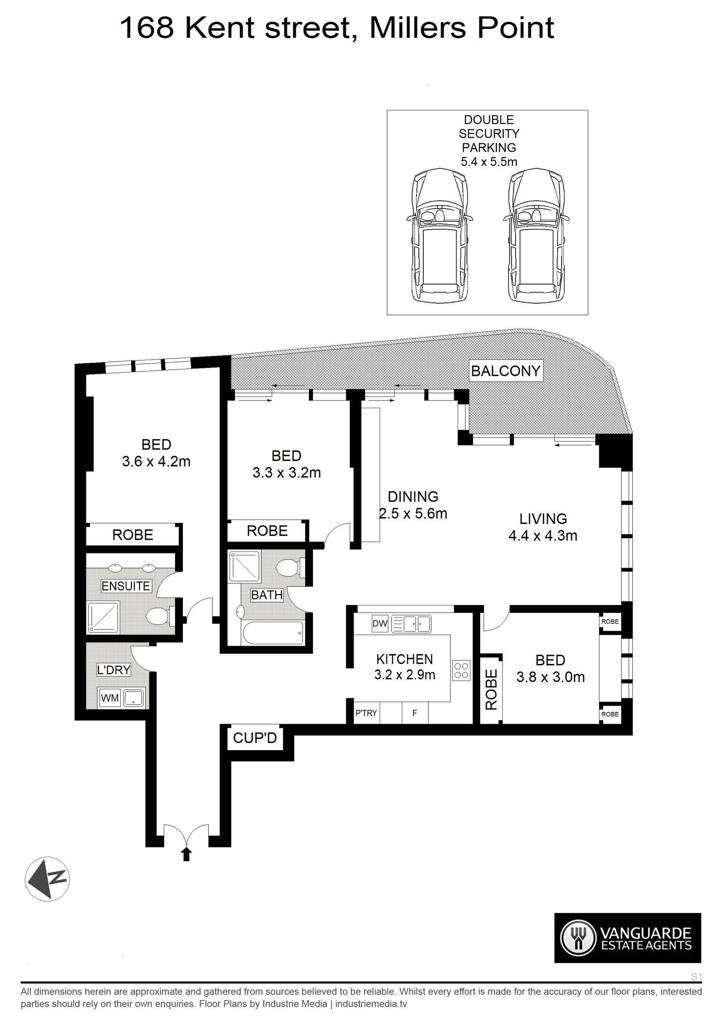 Floorplan of Homely apartment listing, 2108/168 Kent Street, Sydney NSW 2000