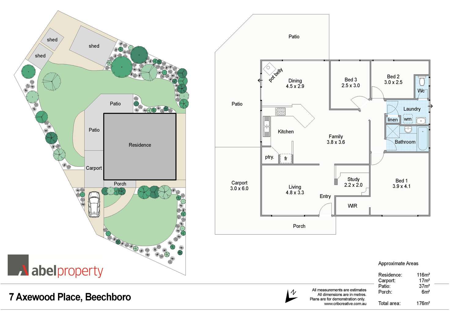 Floorplan of Homely house listing, 7 Axewood Place, Beechboro WA 6063