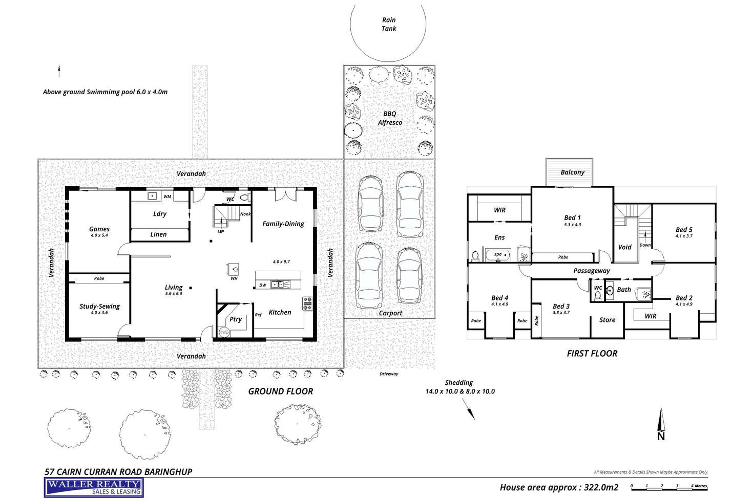 Floorplan of Homely house listing, 57 Cairn Curran Road, Baringhup VIC 3463