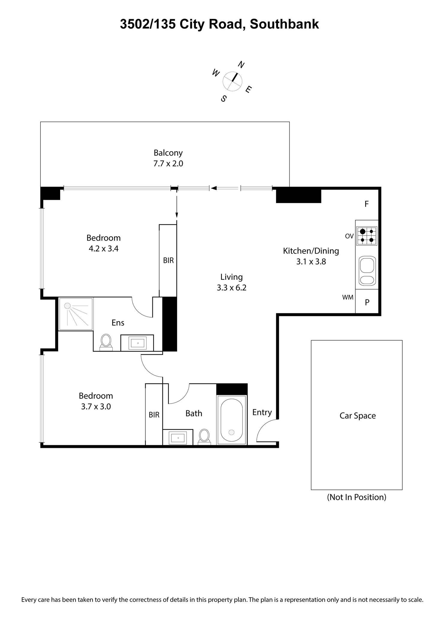 Floorplan of Homely apartment listing, 3502/135 City Road, Southbank VIC 3006