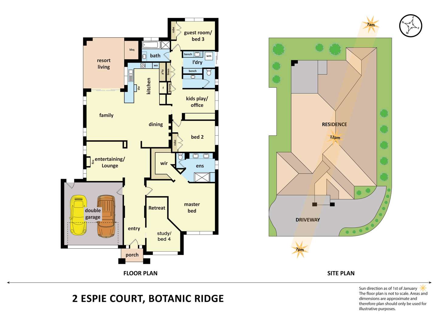 Floorplan of Homely house listing, 2 Espie Court, Botanic Ridge VIC 3977