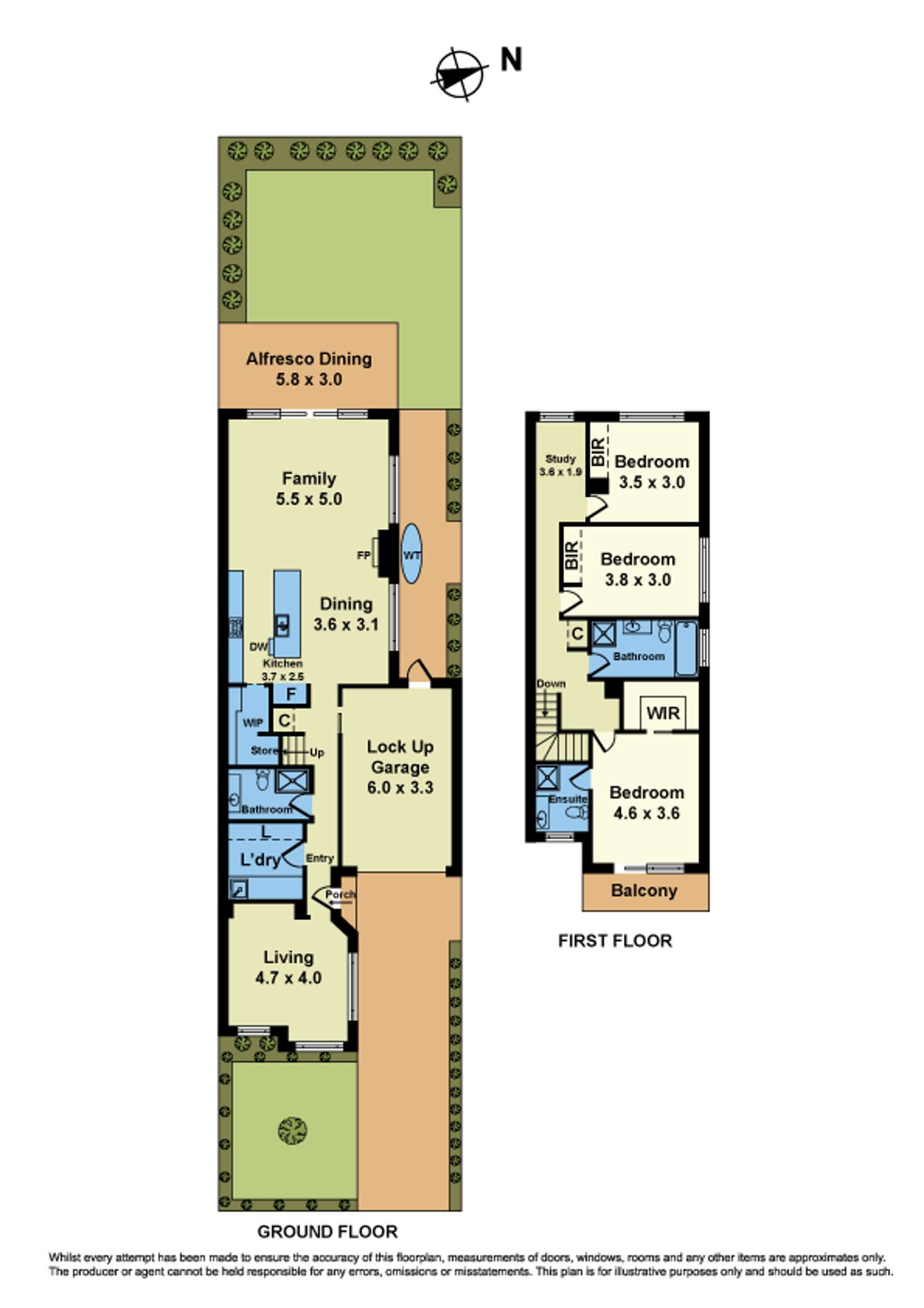 Floorplan of Homely townhouse listing, 103A Sixth Avenue, Altona North VIC 3025