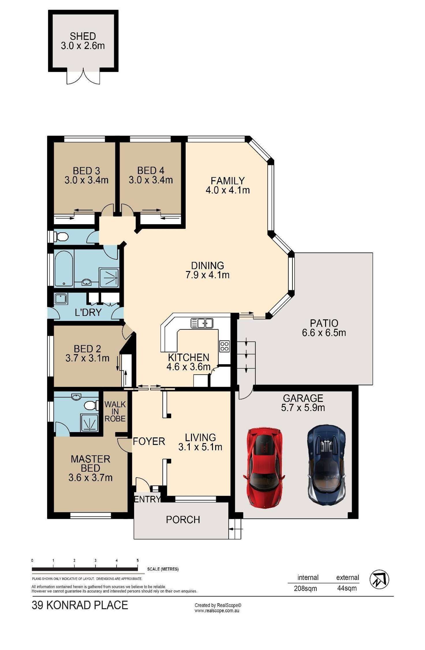 Floorplan of Homely house listing, 39 Konrad Place, Sinnamon Park QLD 4073
