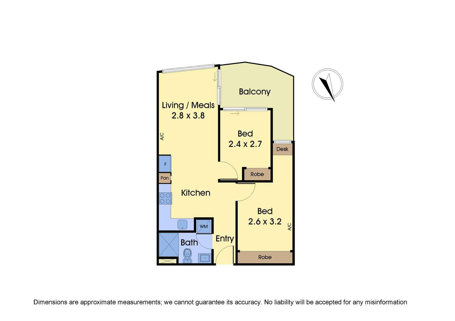 Floorplan of Homely apartment listing, 1524/850 Whitehorse Road, Box Hill VIC 3128