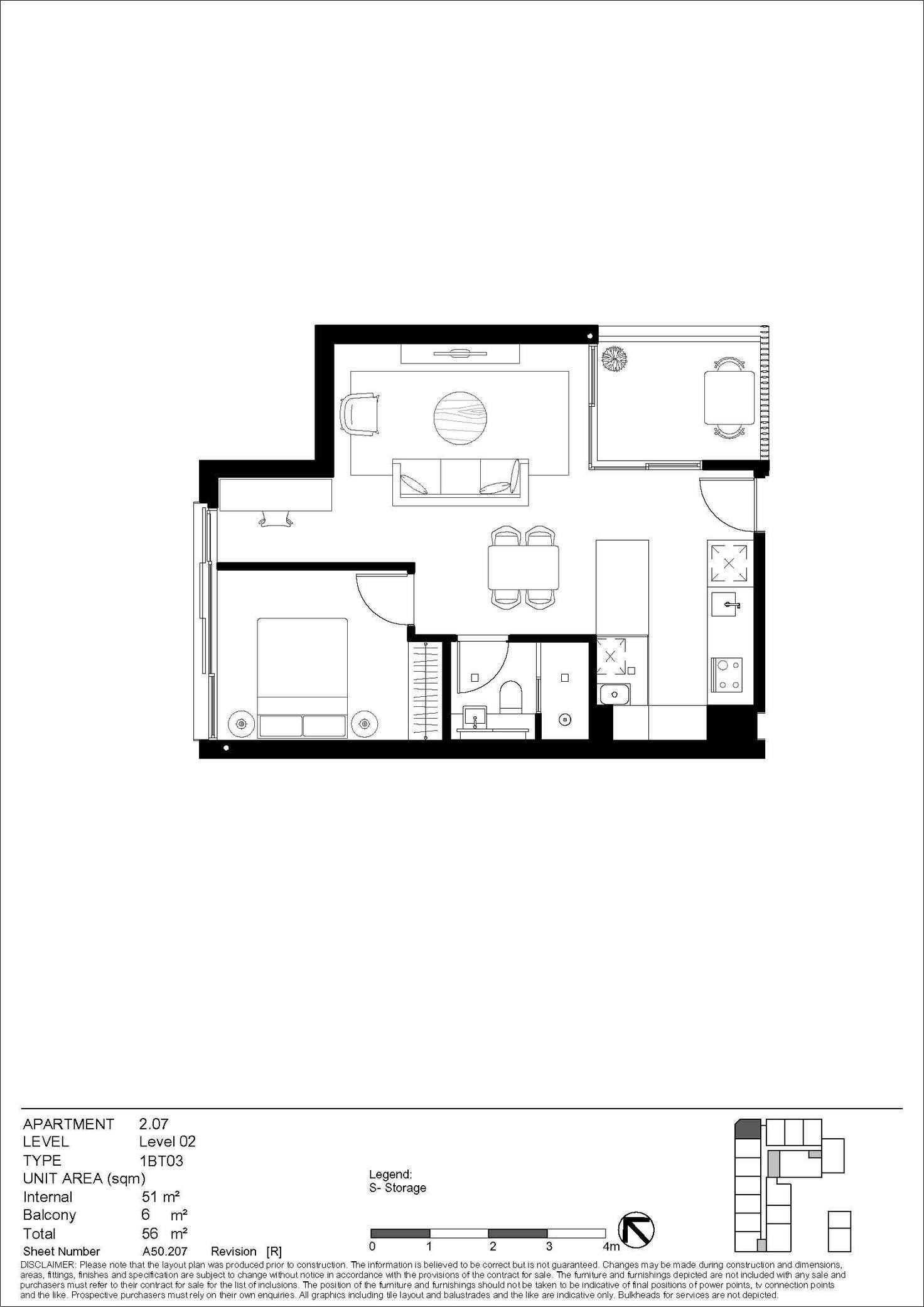 Floorplan of Homely apartment listing, 2.07/116 Belmont Road, Mosman NSW 2088