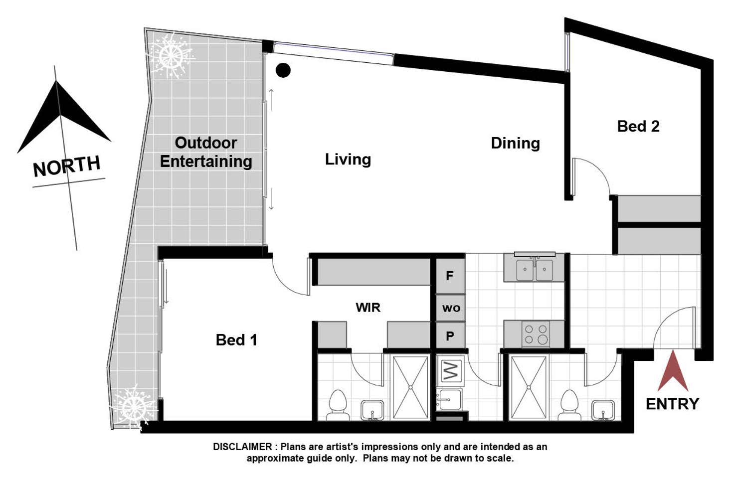 Floorplan of Homely apartment listing, 37/3 Burbury Close, Barton ACT 2600