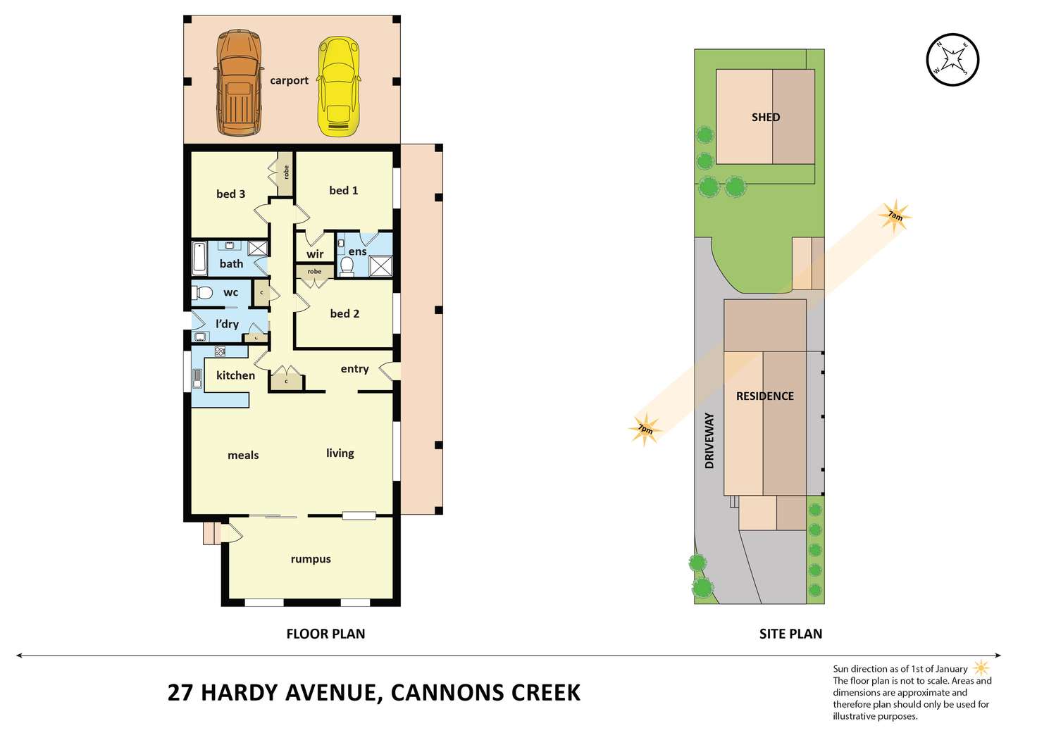 Floorplan of Homely house listing, 27 Hardy Avenue, Cannons Creek VIC 3977