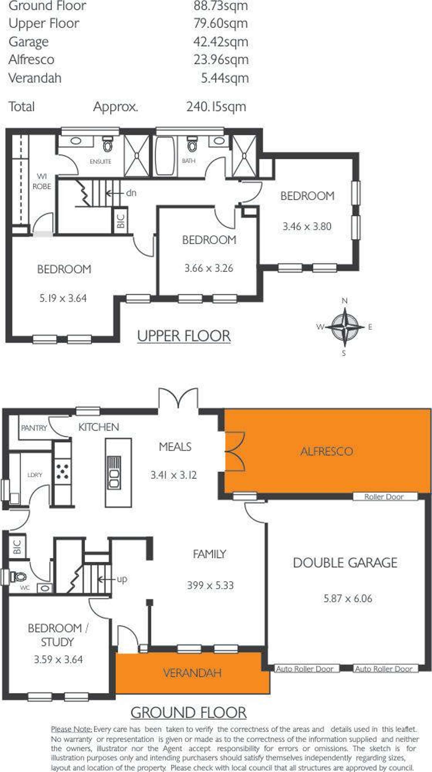 Floorplan of Homely house listing, 4 Merlon Avenue, Black Forest SA 5035