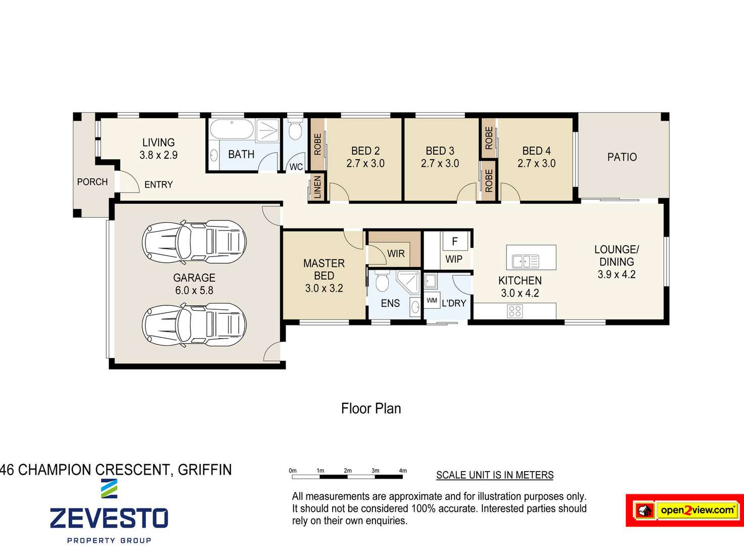 Floorplan of Homely house listing, 46 Champion Crescent, Griffin QLD 4503