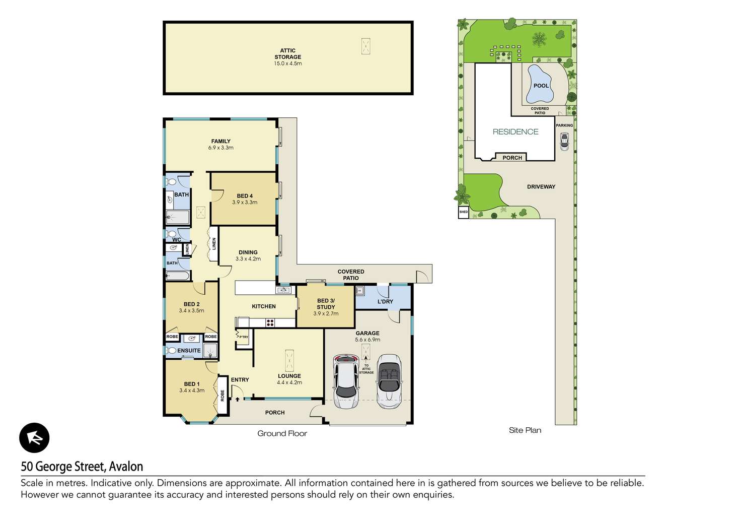 Floorplan of Homely house listing, 50 George Street, Avalon Beach NSW 2107