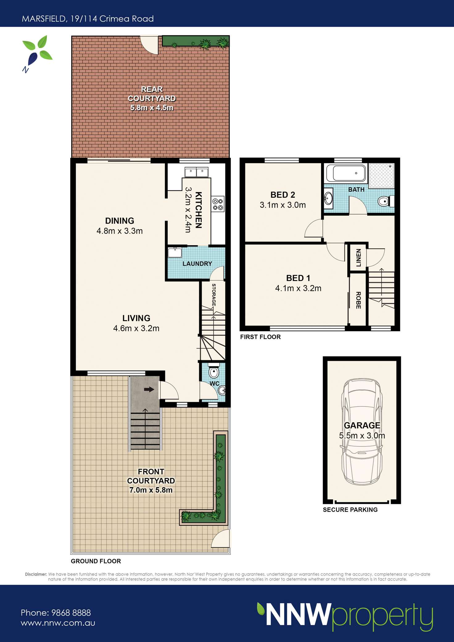 Floorplan of Homely townhouse listing, 19/114-118 Crimea Road, Marsfield NSW 2122