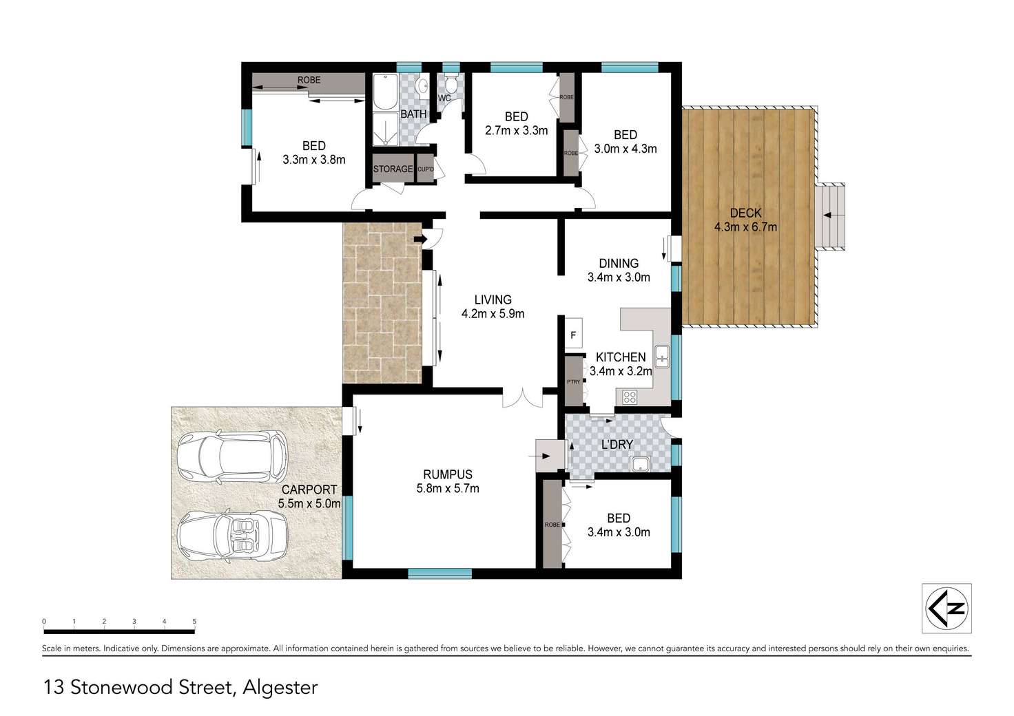 Floorplan of Homely house listing, 13 Stonewood Street, Algester QLD 4115