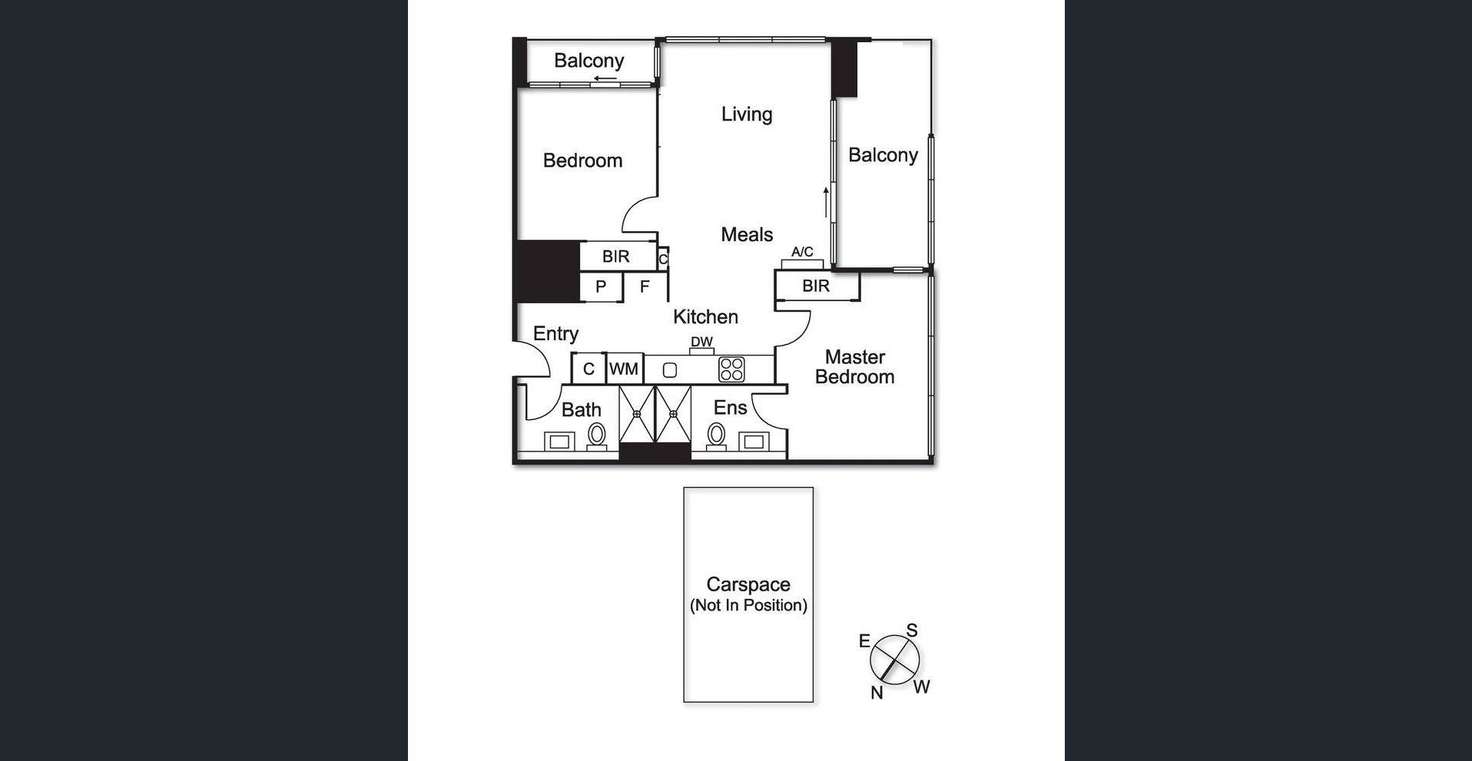 Floorplan of Homely unit listing, 4111/220 Spencer Street, Melbourne VIC 3000