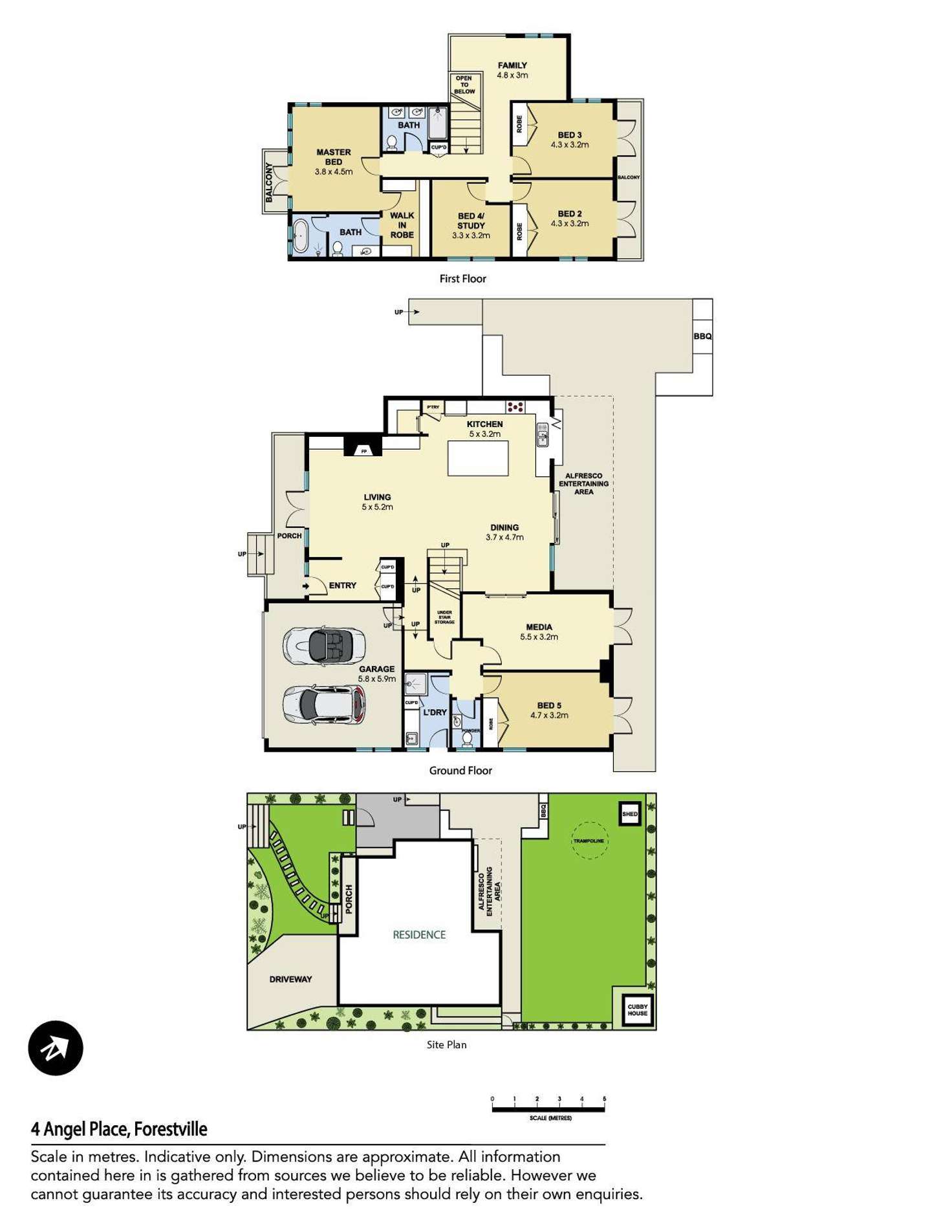 Floorplan of Homely house listing, 4 Angel Place, Forestville NSW 2087