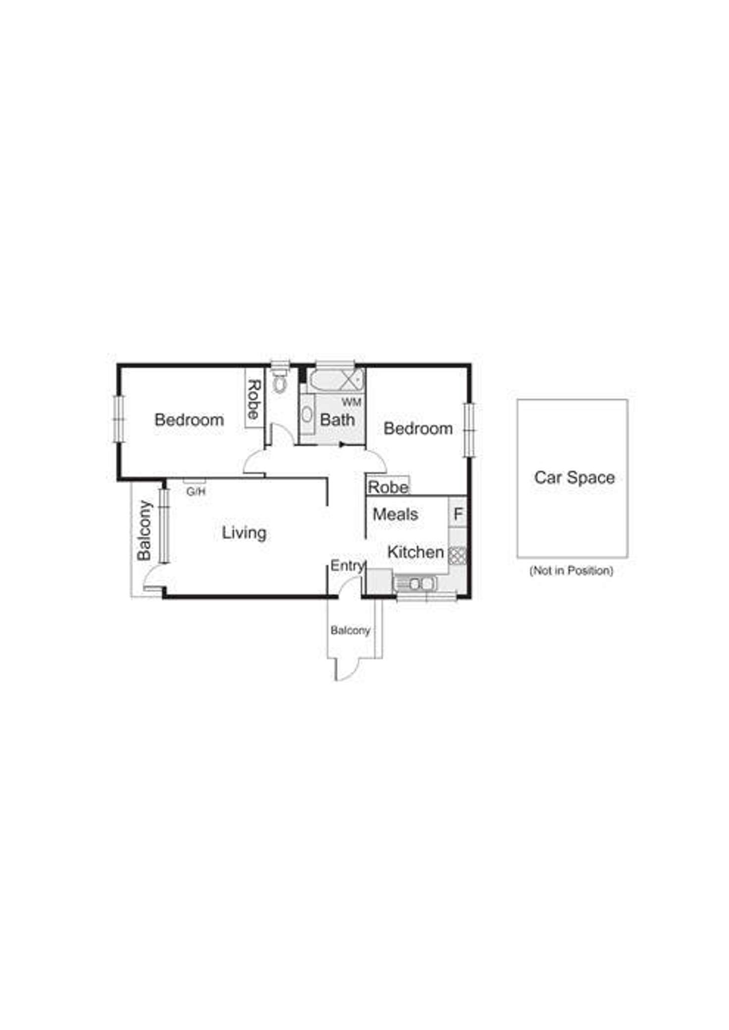 Floorplan of Homely apartment listing, 6/109 Ross Street, Port Melbourne VIC 3207