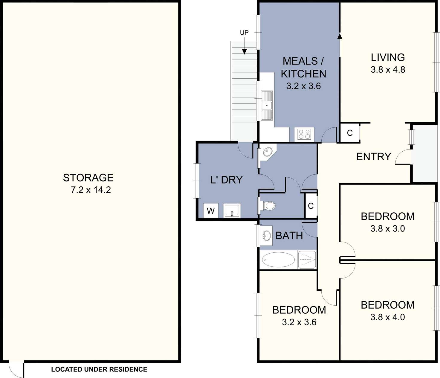 Floorplan of Homely house listing, 99 Outlook Drive, Glenroy VIC 3046