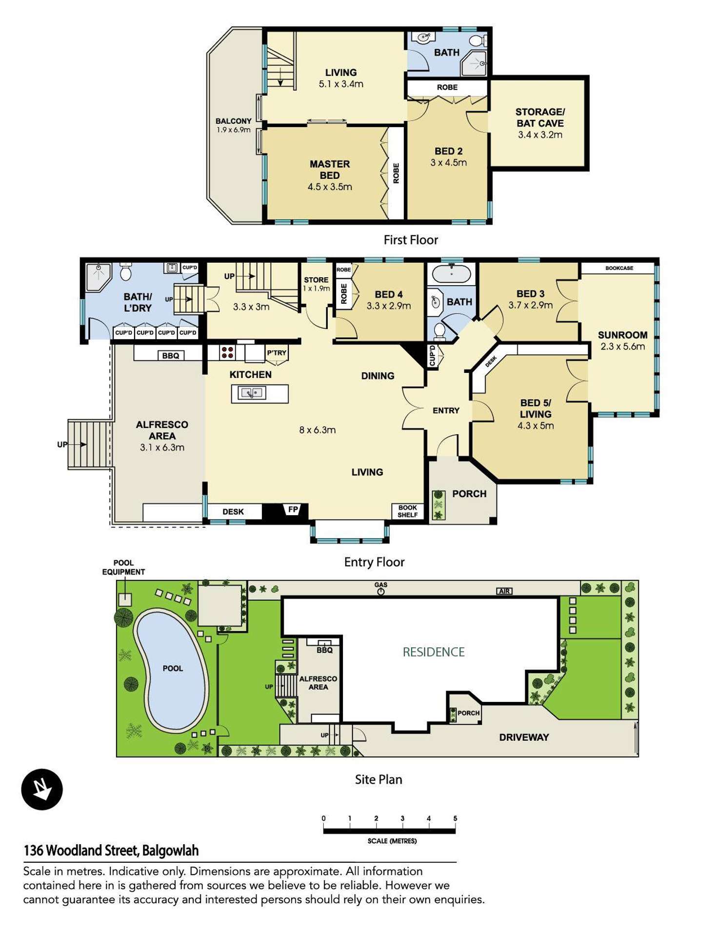 Floorplan of Homely house listing, 136 Woodland Street, Balgowlah NSW 2093