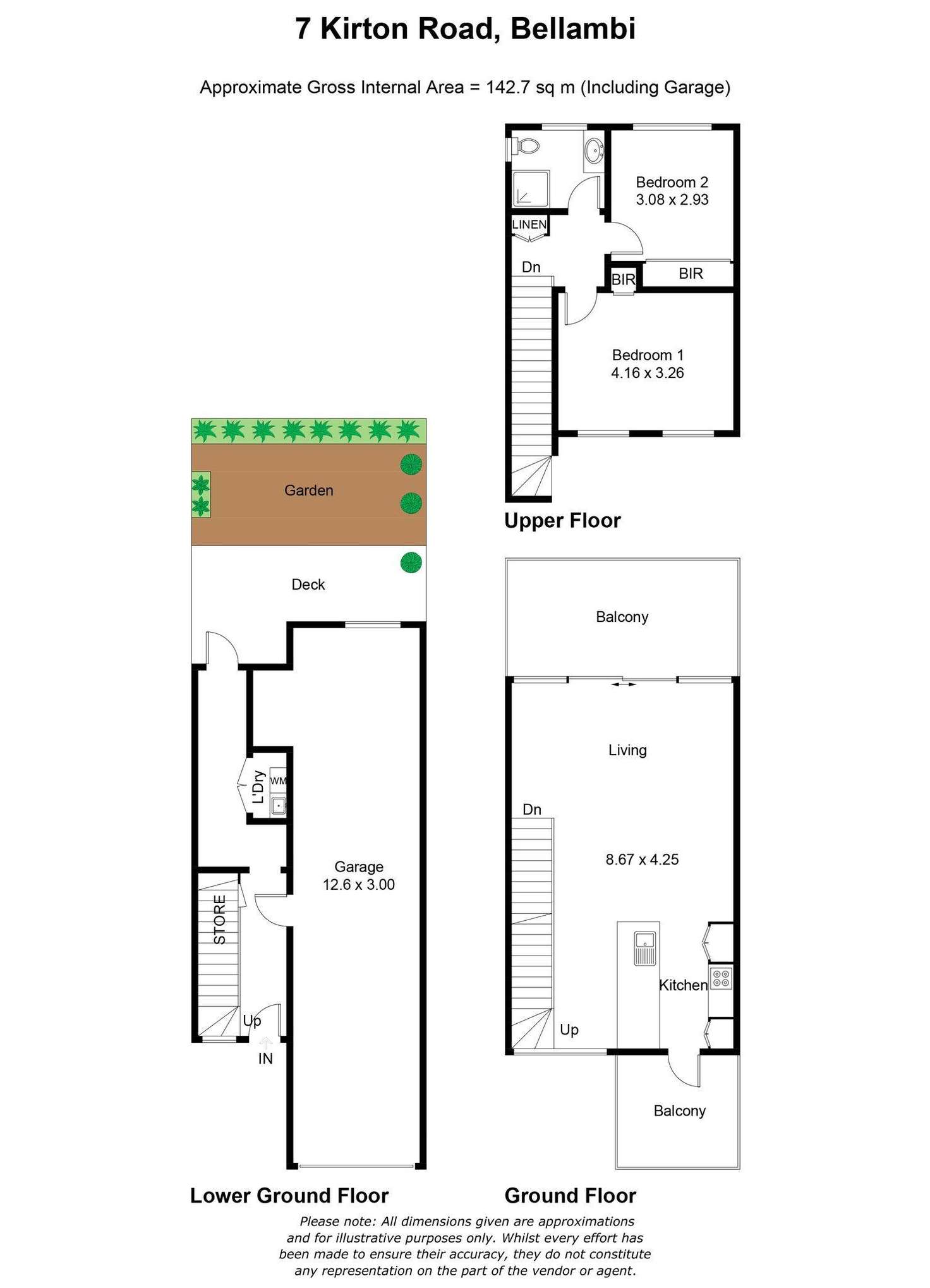 Floorplan of Homely townhouse listing, 6/5-7 Kirton Road, Bellambi NSW 2518