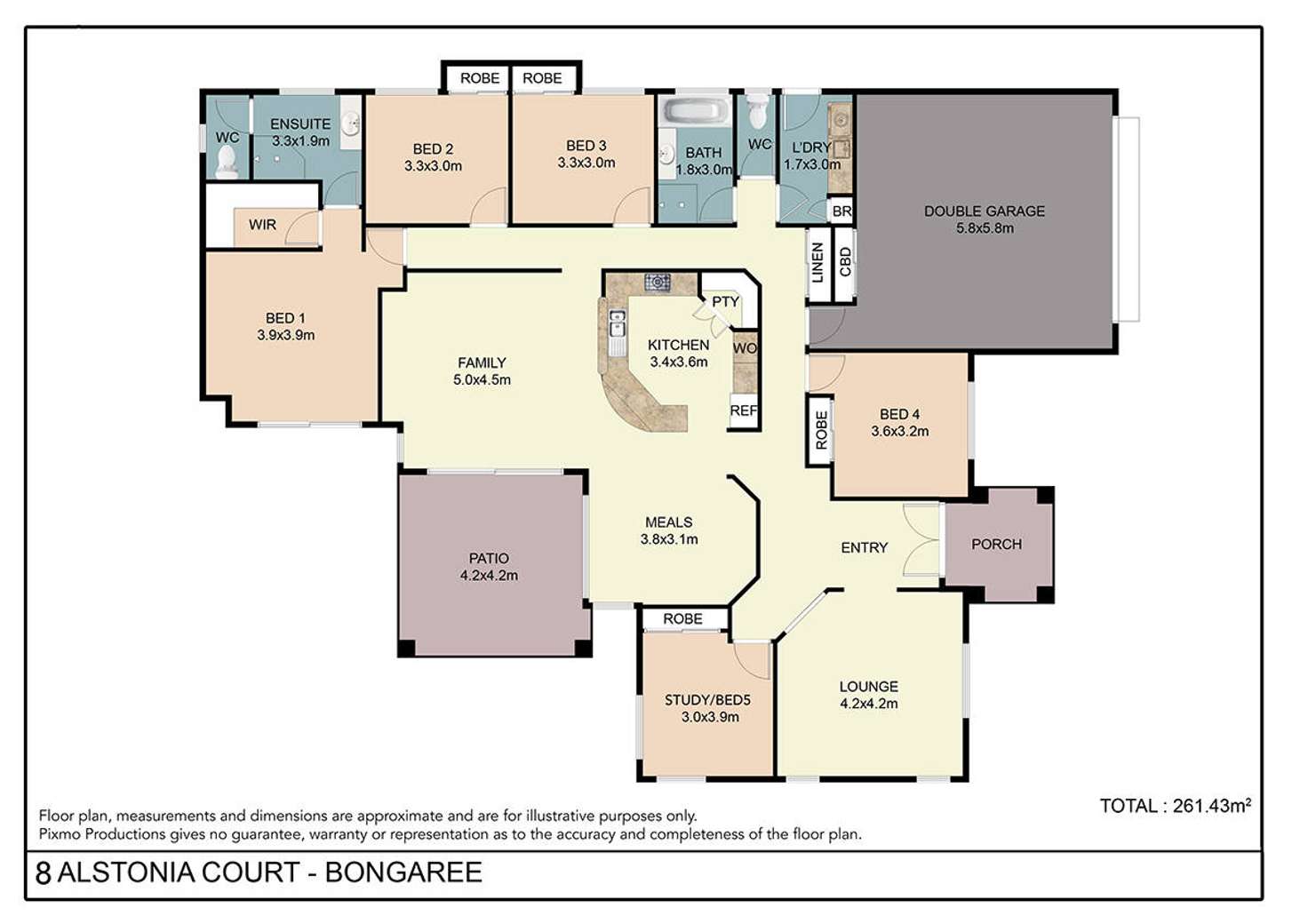 Floorplan of Homely house listing, 8 Alstonia Court, Bongaree QLD 4507