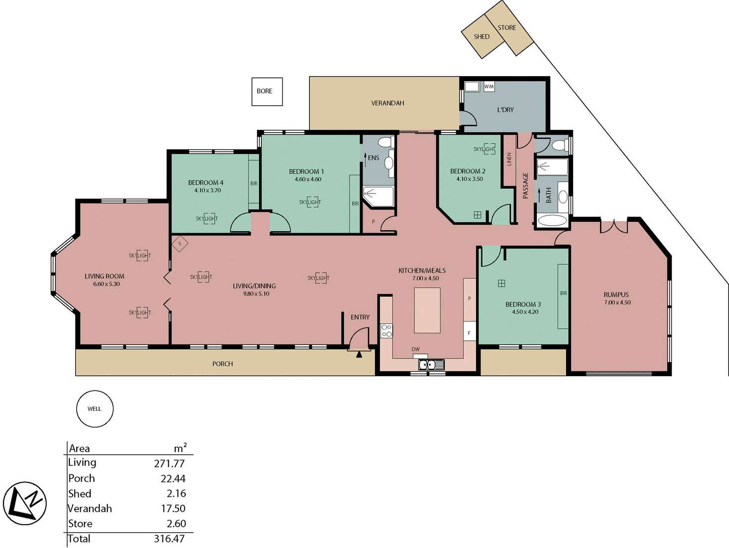Floorplan of Homely house listing, 3 Meadows Road, Echunga SA 5153