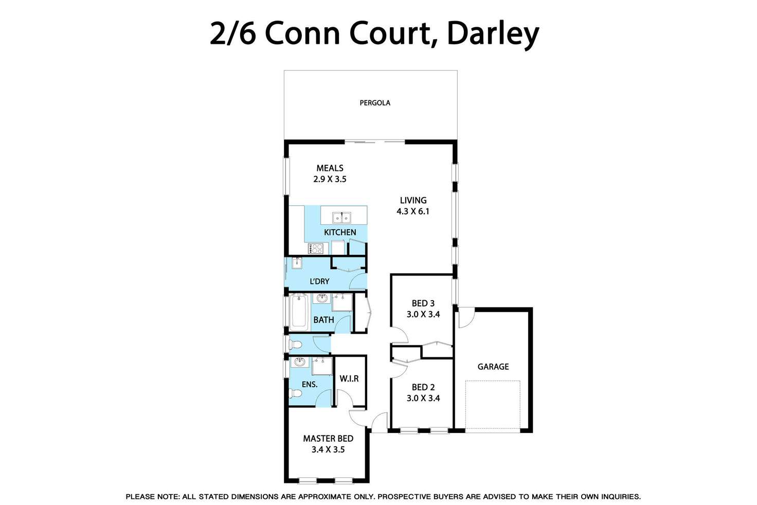 Floorplan of Homely unit listing, 2/6 Conn Court, Bacchus Marsh VIC 3340