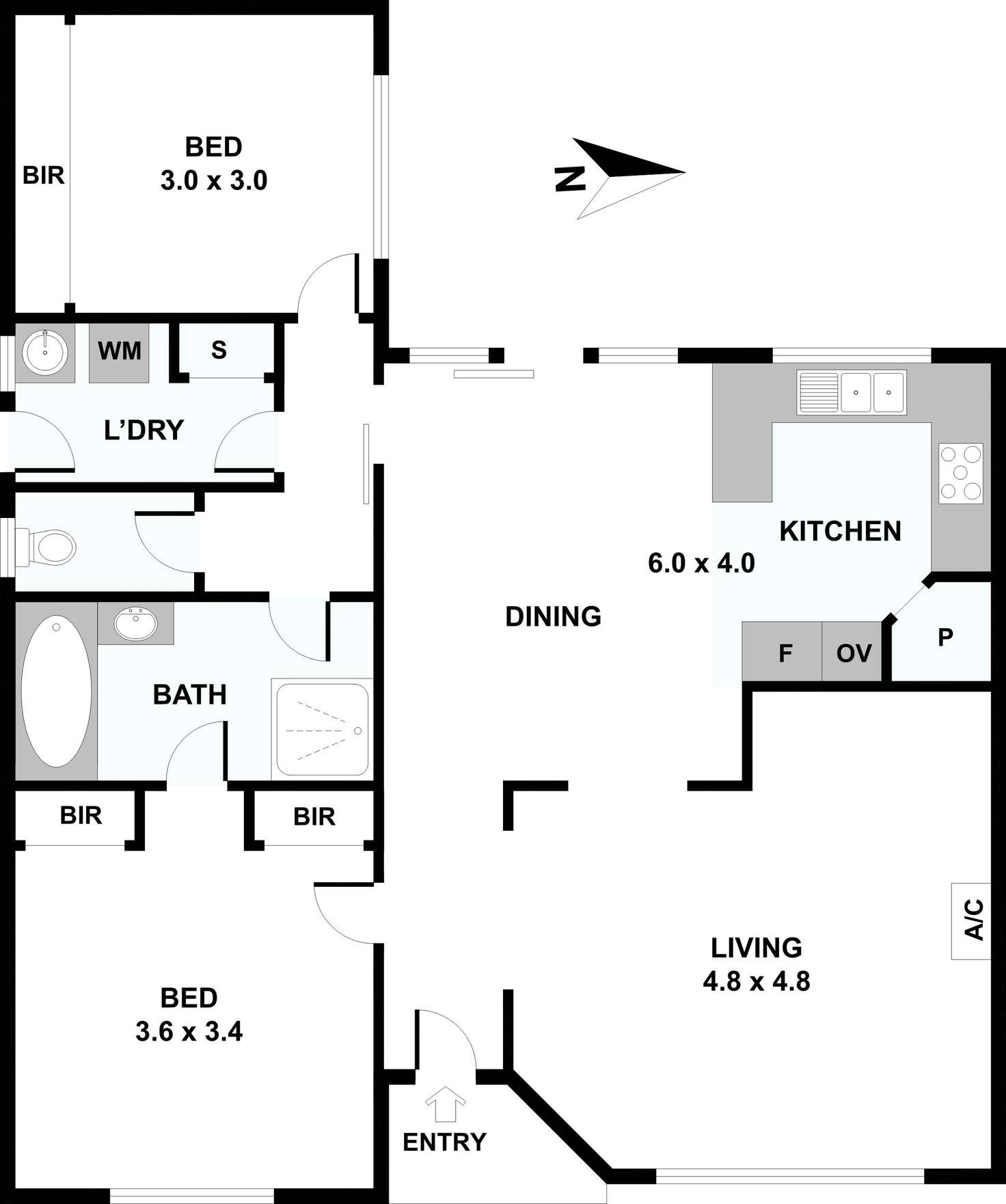 Floorplan of Homely unit listing, 1/11-13 McLean Street, Albion VIC 3020