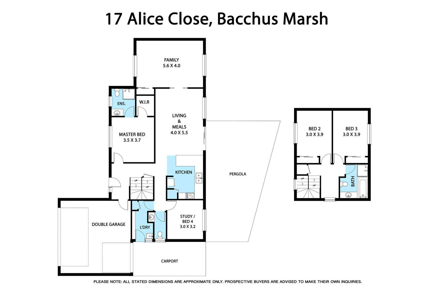 Floorplan of Homely house listing, 17 Alice Close, Bacchus Marsh VIC 3340