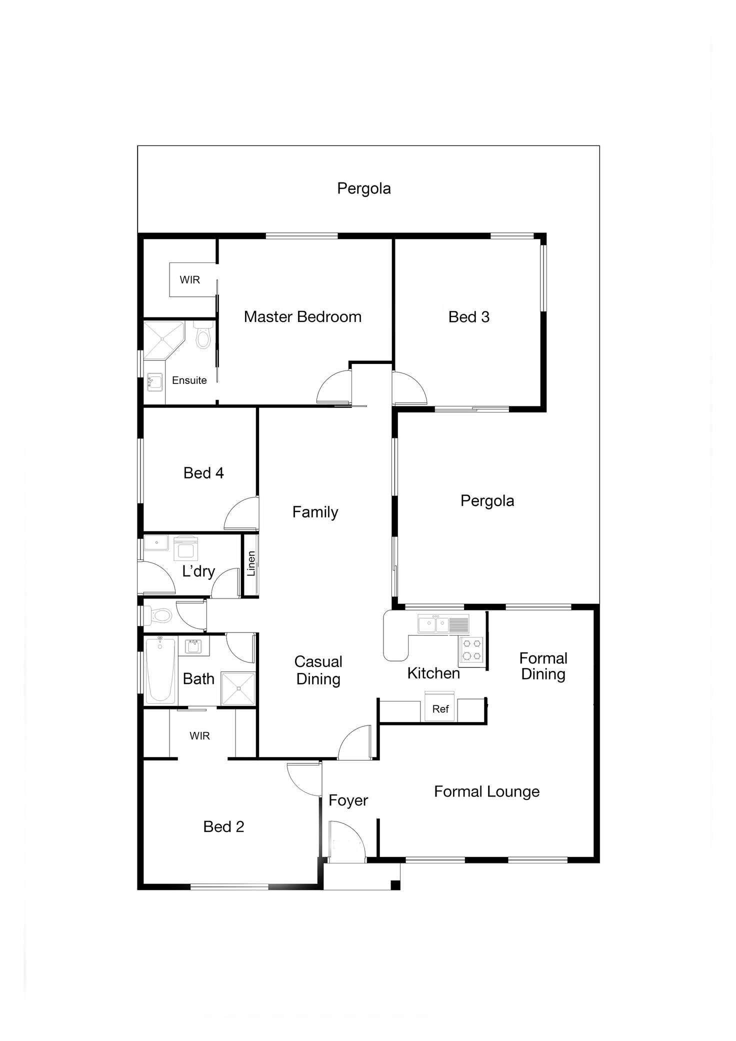Floorplan of Homely house listing, 25 Hingston Close, Bonython ACT 2905