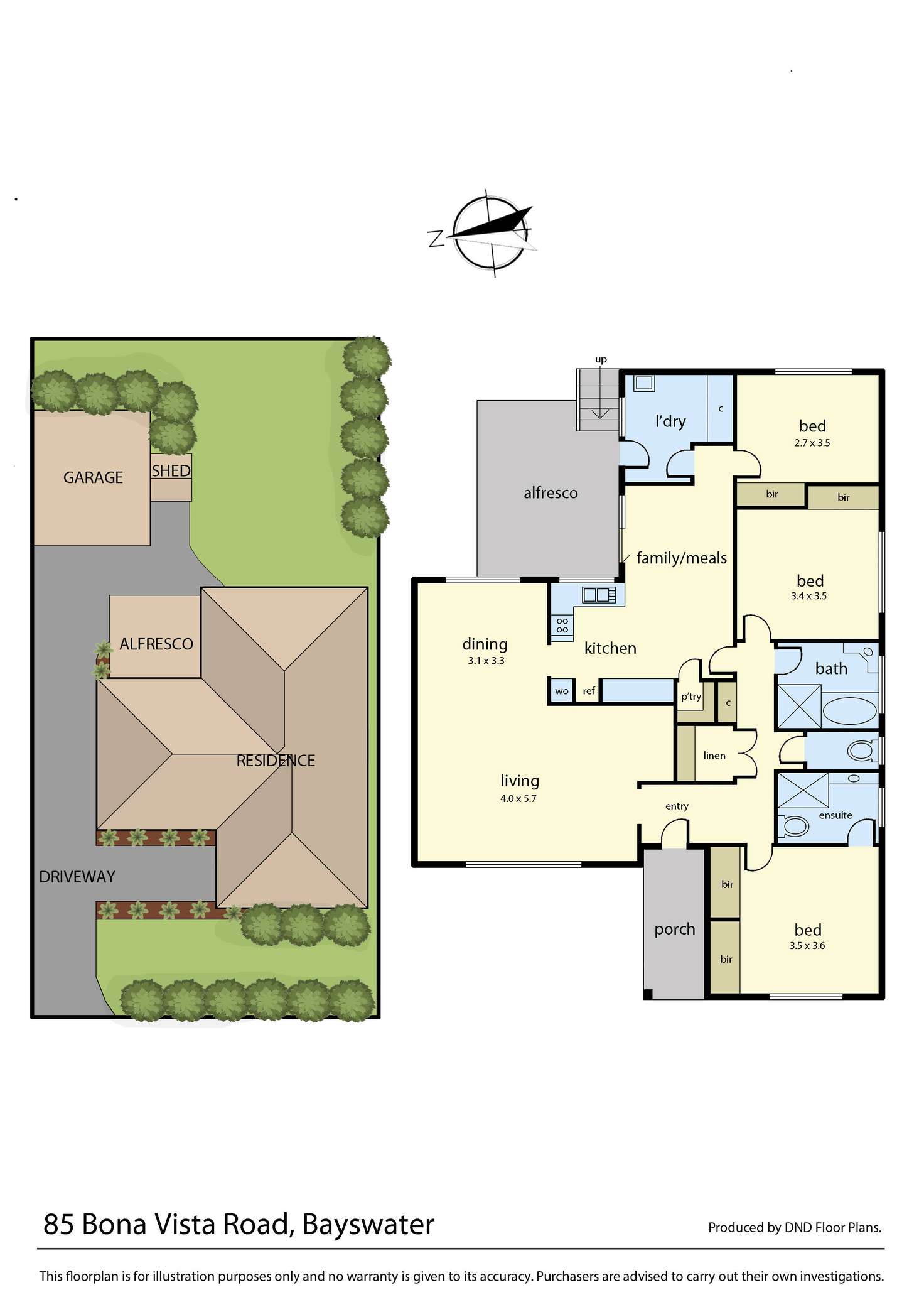 Floorplan of Homely house listing, 85 Bona Vista Road, Bayswater VIC 3153