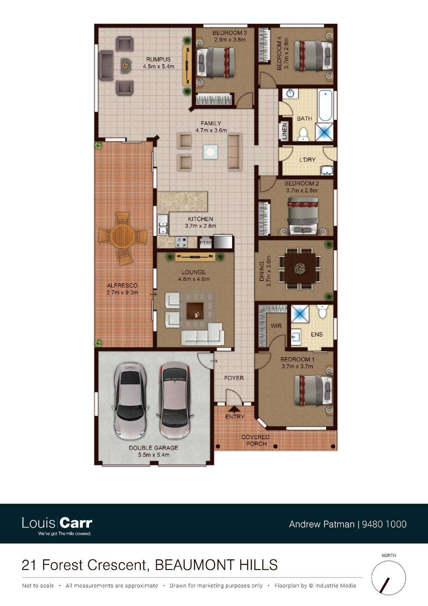 Floorplan of Homely house listing, 21 Forest Crescent, Beaumont Hills NSW 2155