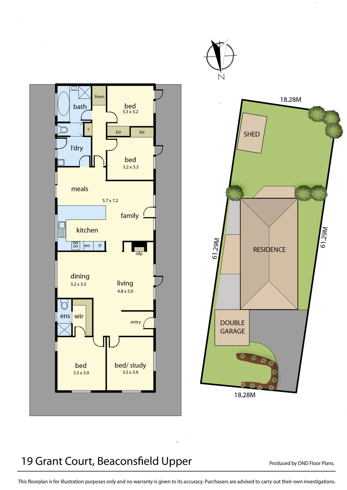 Floorplan of Homely house listing, 19 - 21 Grant Court, Beaconsfield Upper VIC 3808