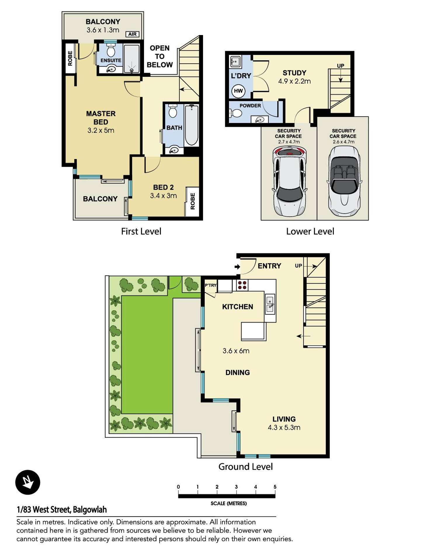Floorplan of Homely townhouse listing, 1/83 West Street, Balgowlah NSW 2093