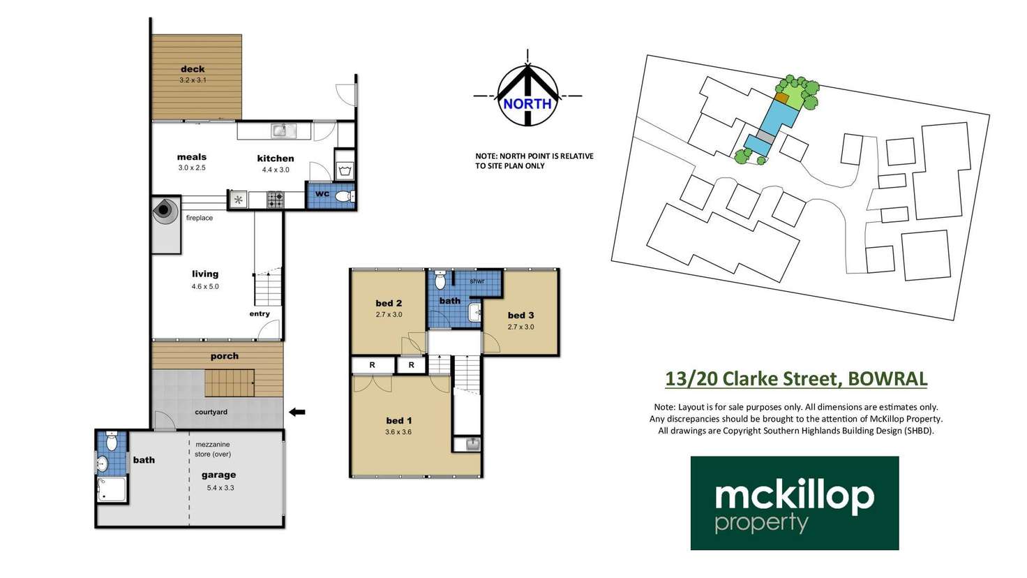 Floorplan of Homely townhouse listing, 13/20 Clarke Street, Bowral NSW 2576