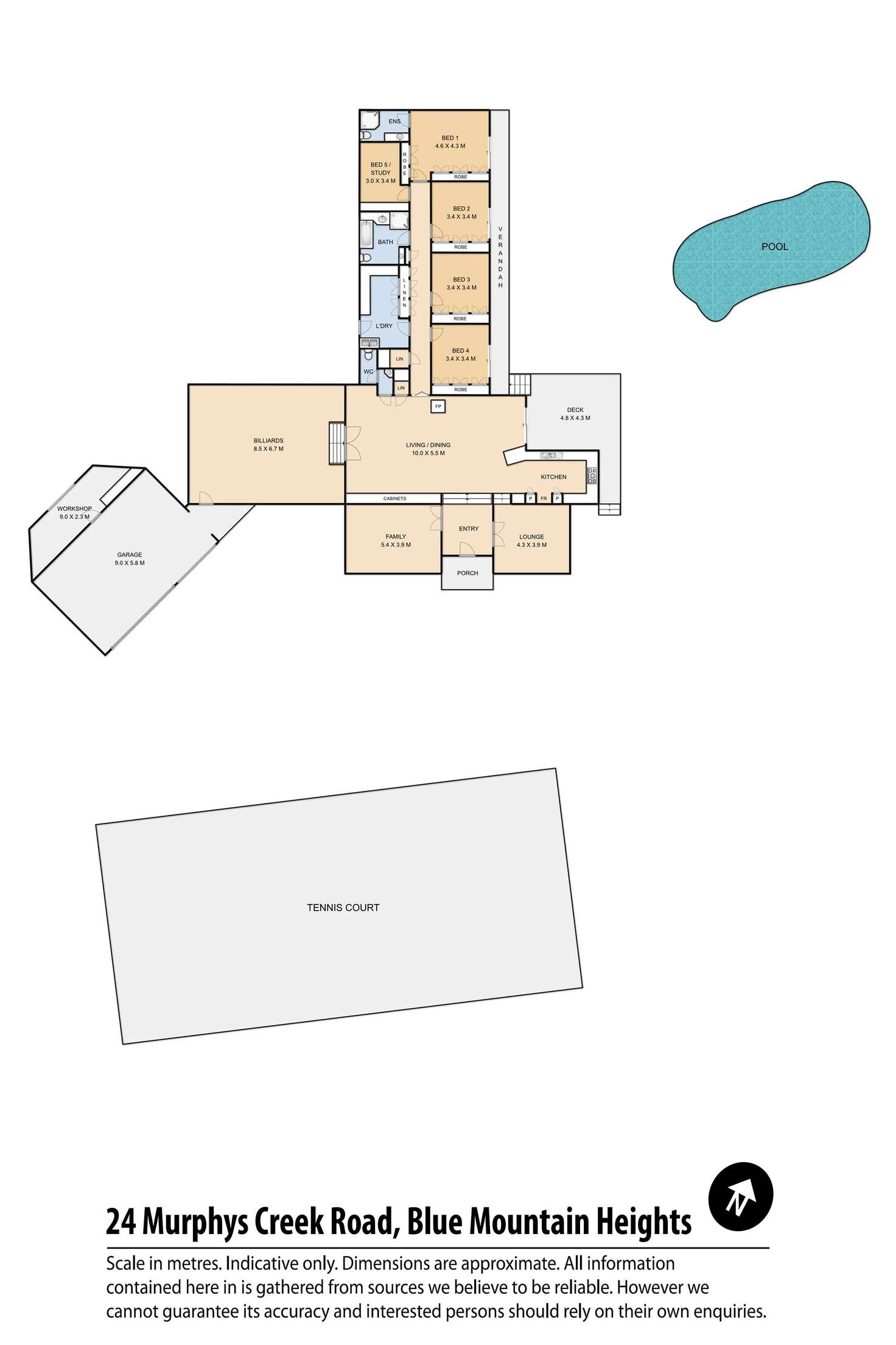 Floorplan of Homely house listing, 24 Murphys Creek Road, Blue Mountain Heights QLD 4350