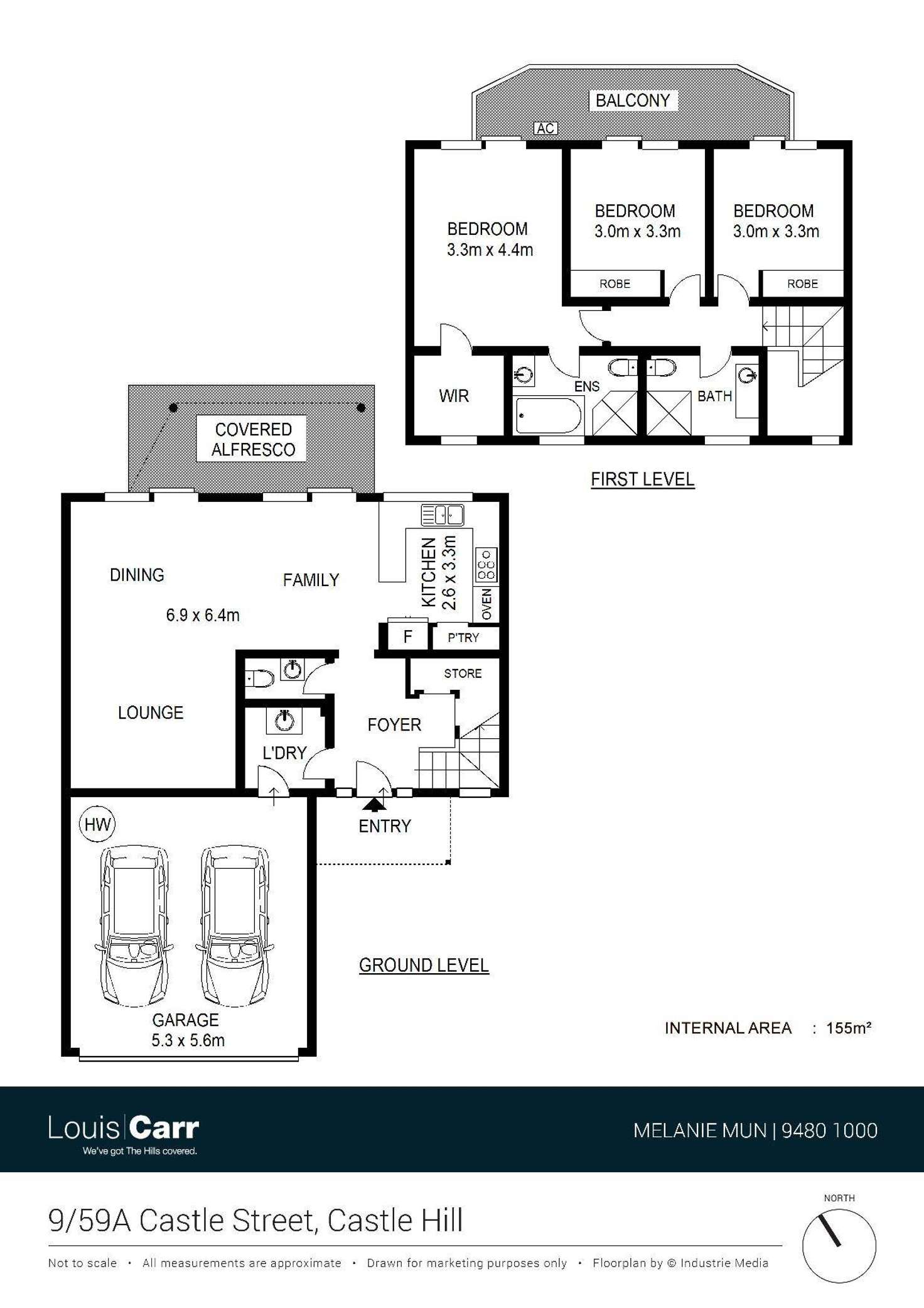 Floorplan of Homely townhouse listing, 9/59a Castle Street, Castle Hill NSW 2154