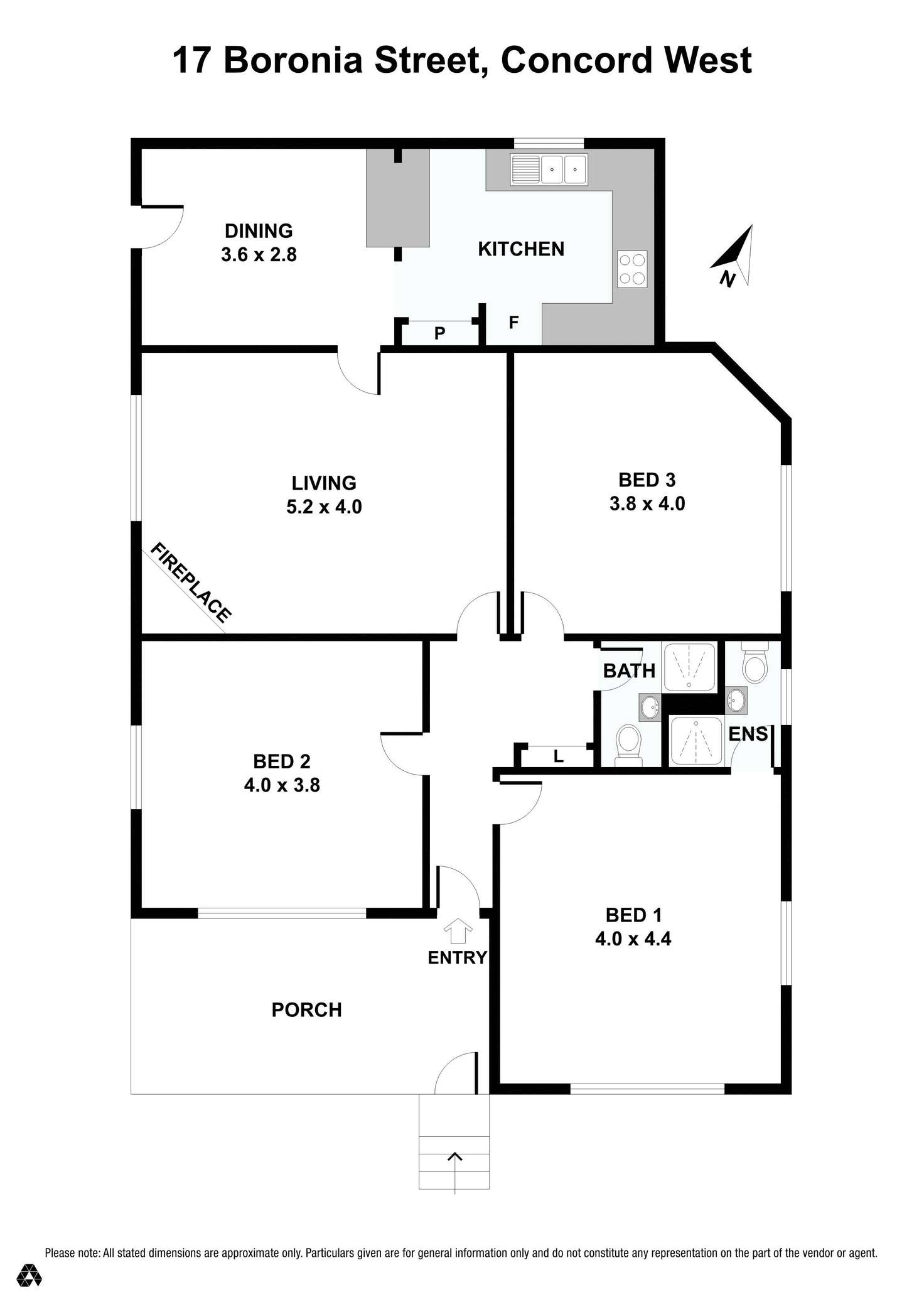 Floorplan of Homely semiDetached listing, 17 Boronia Street, Concord West NSW 2138