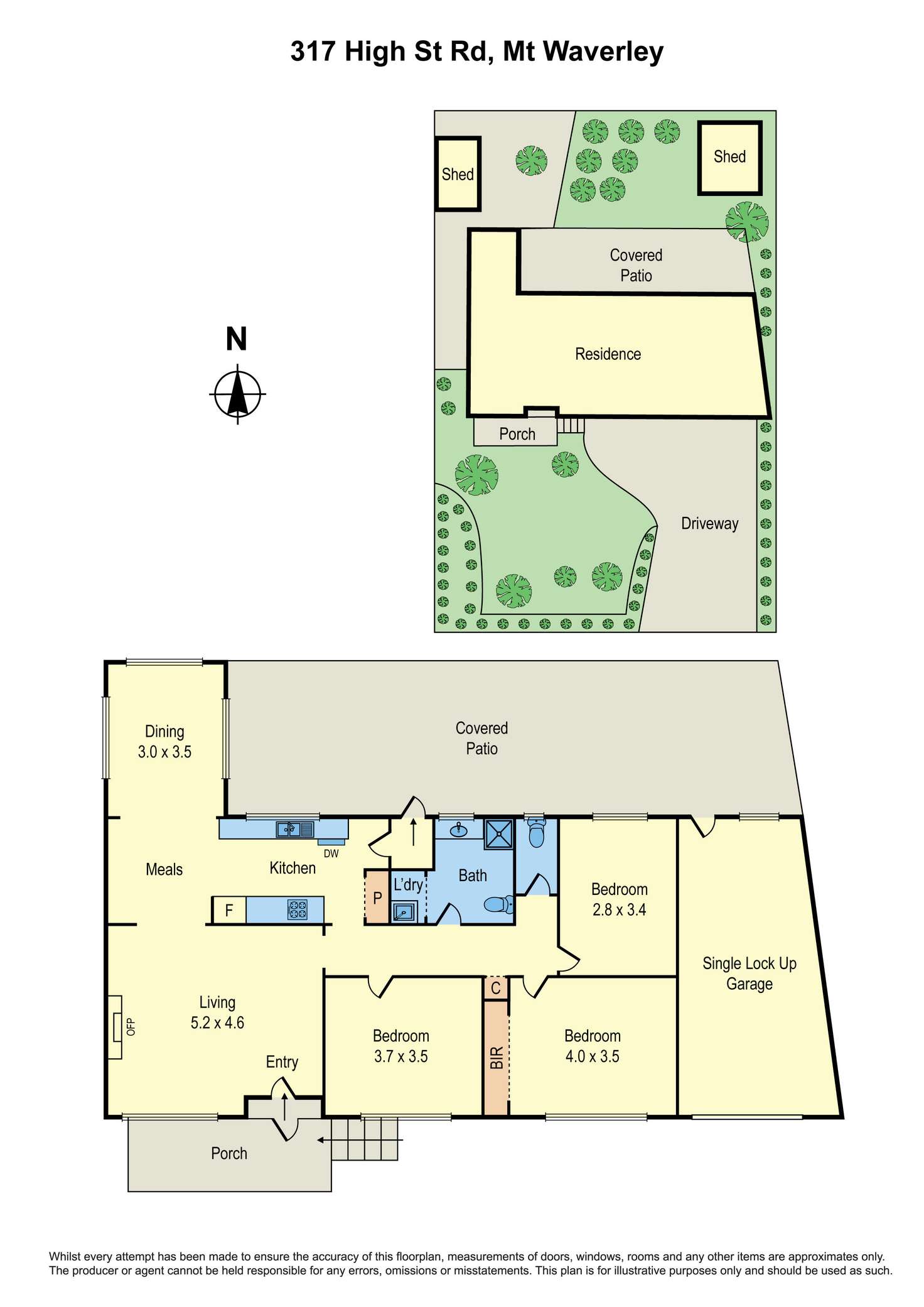 Floorplan of Homely house listing, 317 High Street Road, Mount Waverley VIC 3149