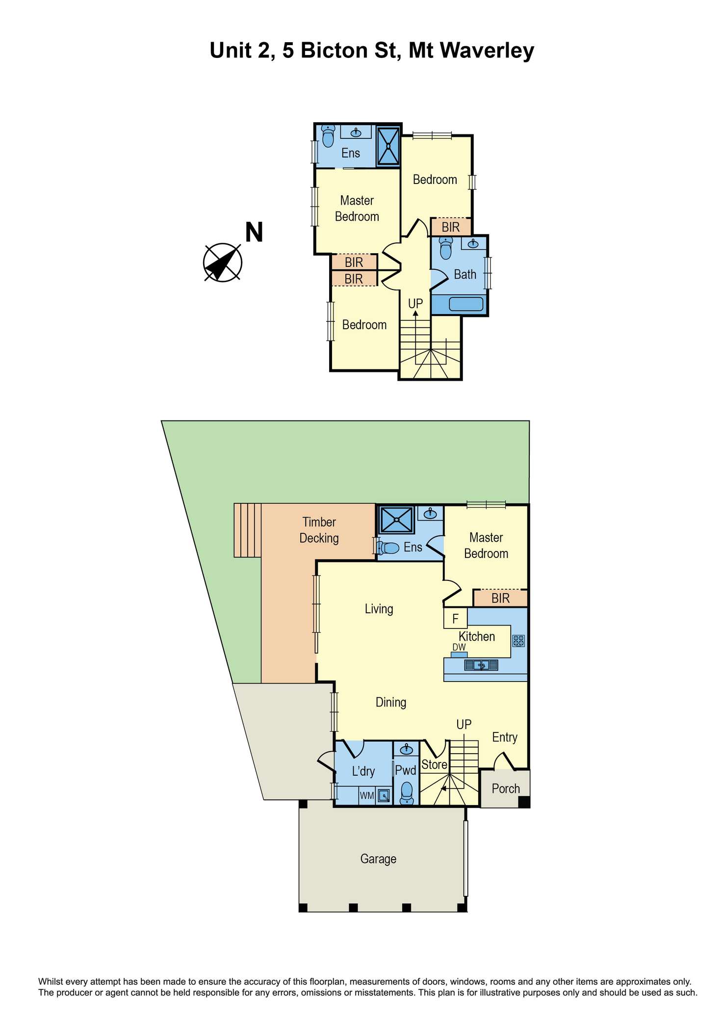 Floorplan of Homely townhouse listing, 2/5 Bicton Street, Mount Waverley VIC 3149