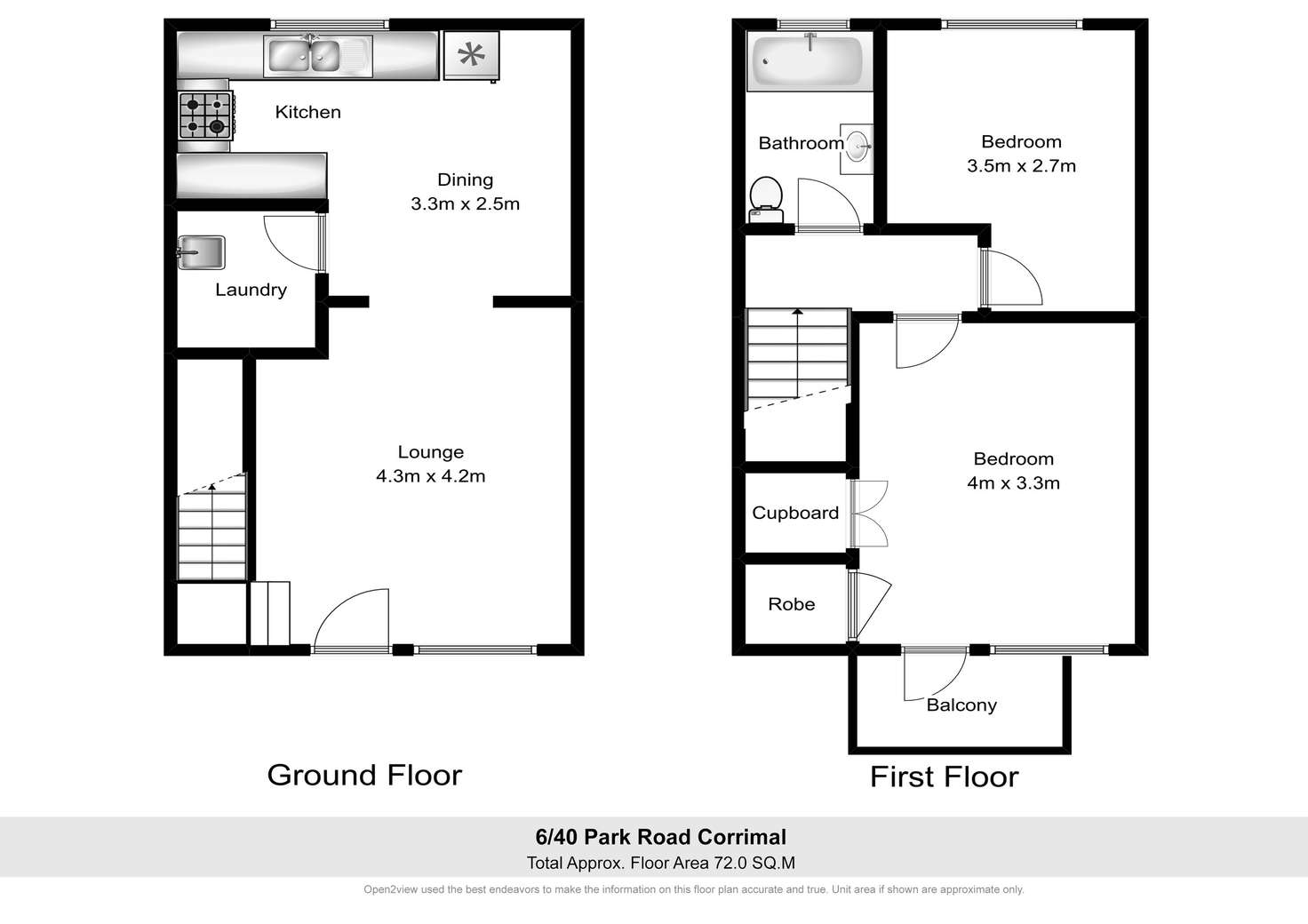 Floorplan of Homely townhouse listing, 6/40 Park Road, Bellambi NSW 2518