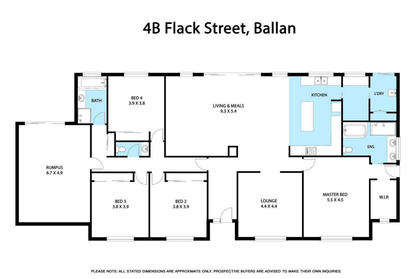 Floorplan of Homely house listing, 4B Flack Street, Ballan VIC 3342