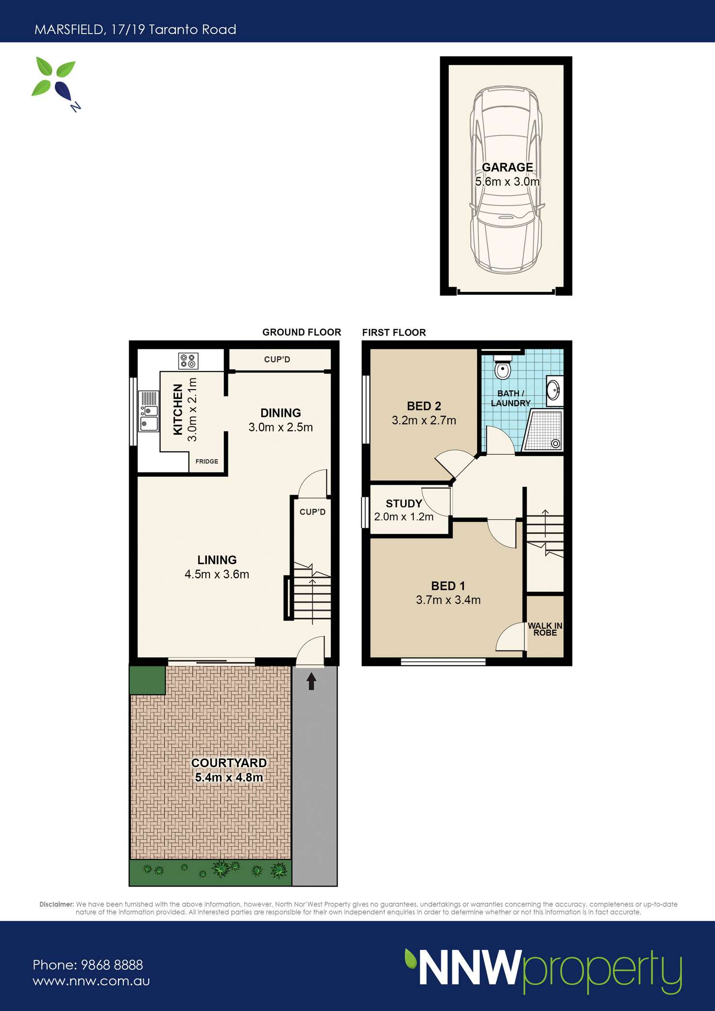 Floorplan of Homely townhouse listing, 17/19 Taranto Road, Marsfield NSW 2122
