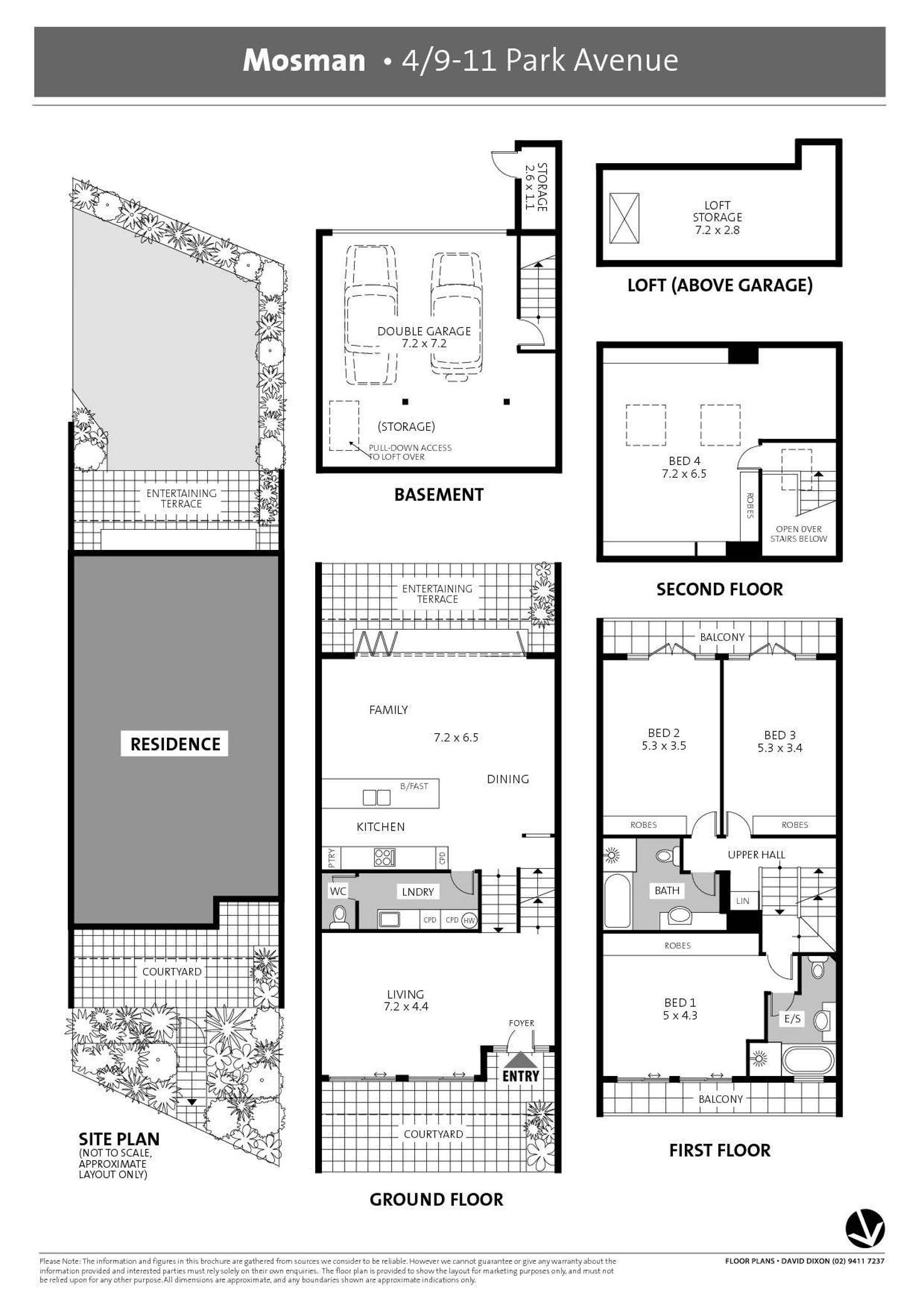 Floorplan of Homely townhouse listing, 4/9-11 Park Avenue, Mosman NSW 2088