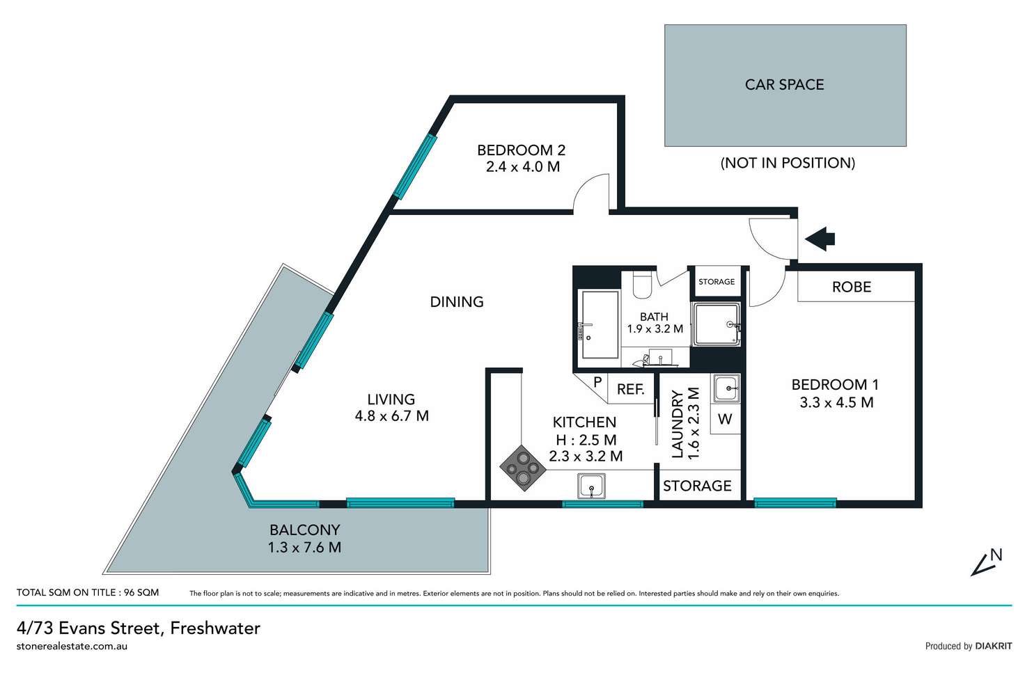 Floorplan of Homely apartment listing, 4/73 Evans Street, Freshwater NSW 2096