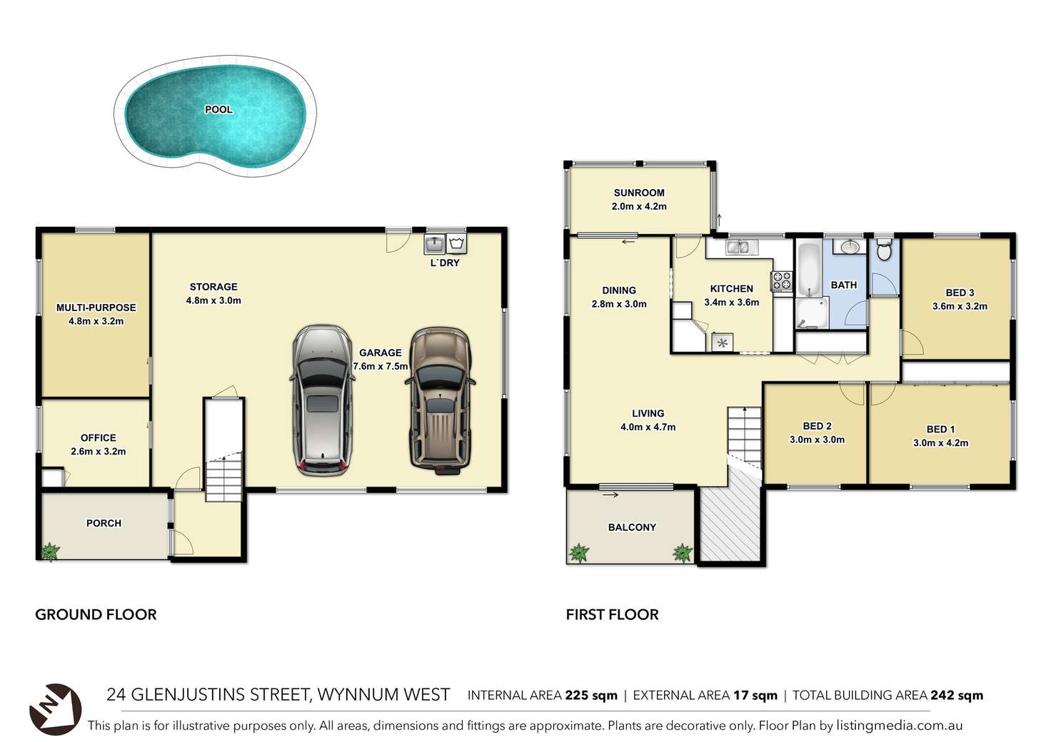 Floorplan of Homely house listing, 24 Glenjustins Street, Wynnum West QLD 4178