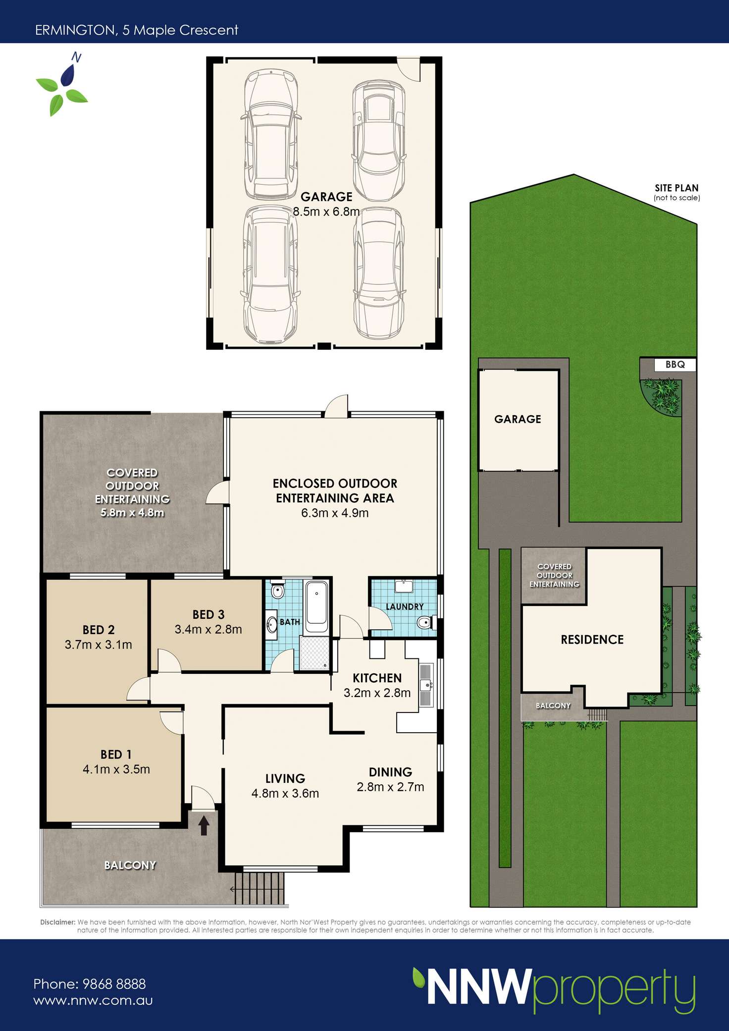 Floorplan of Homely house listing, 5 Maple Crescent, Ermington NSW 2115